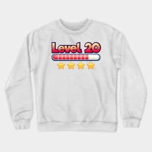 Level 20 Unlocked 🎮🕹️ Crewneck Sweatshirt